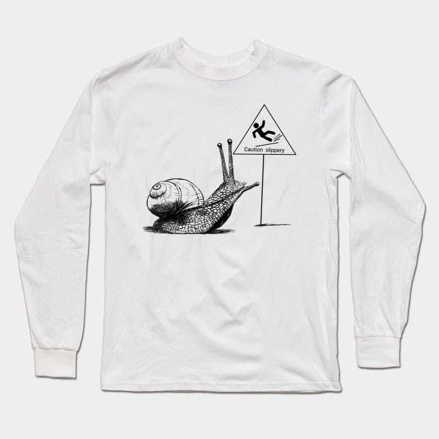 snail Long Sleeve T-Shirt by NemfisArt